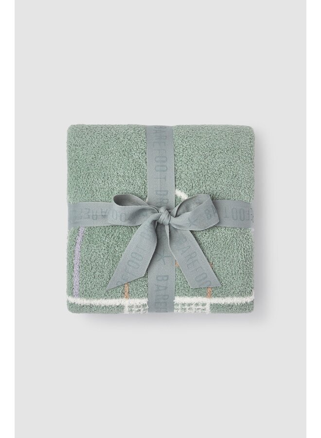 CozyChic Goal! Stroller Blanket 30x40 - Sage Green Multi