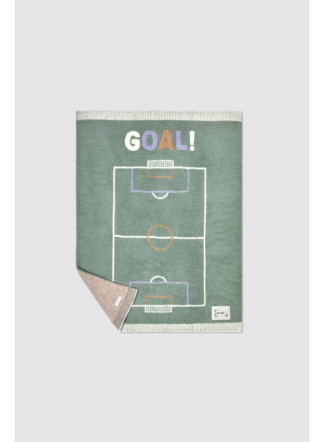 CozyChic Goal! Stroller Blanket 30x40 - Sage Green Multi