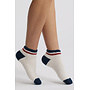 CozyChic Striped Tennis Socks - S/M -