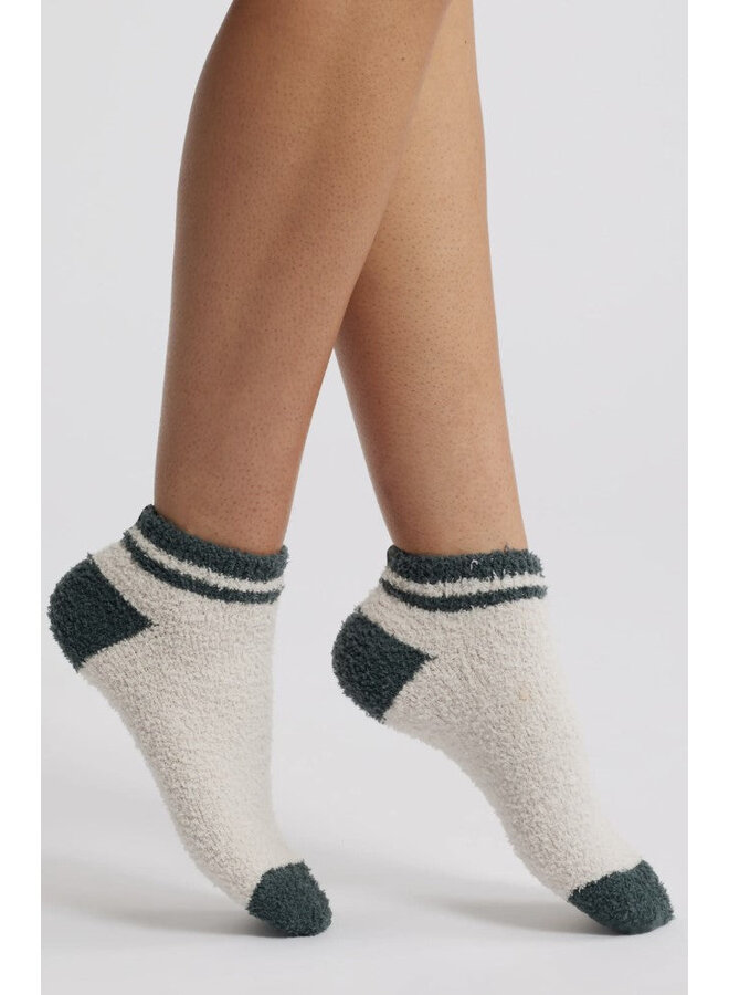 CozyChic Striped Tennis Socks - S/M -