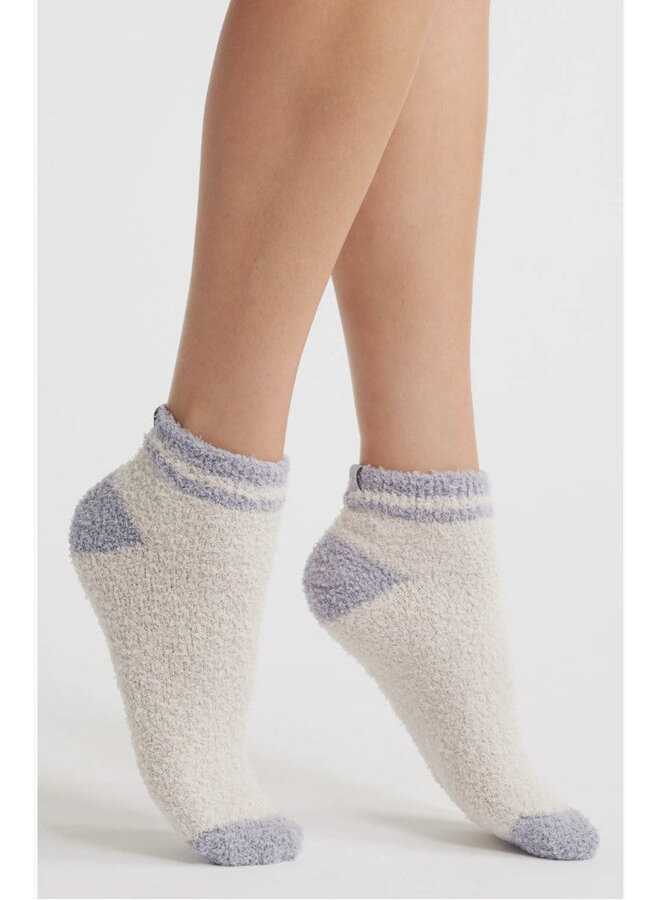 CozyChic Striped Tennis Socks - S/M -