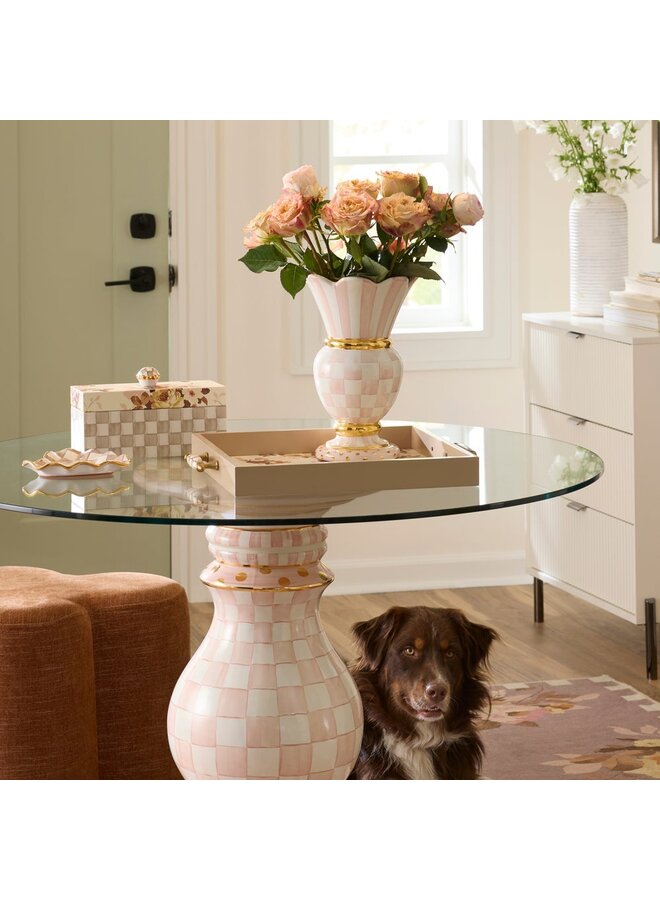 Wild Rose White Serving Tray