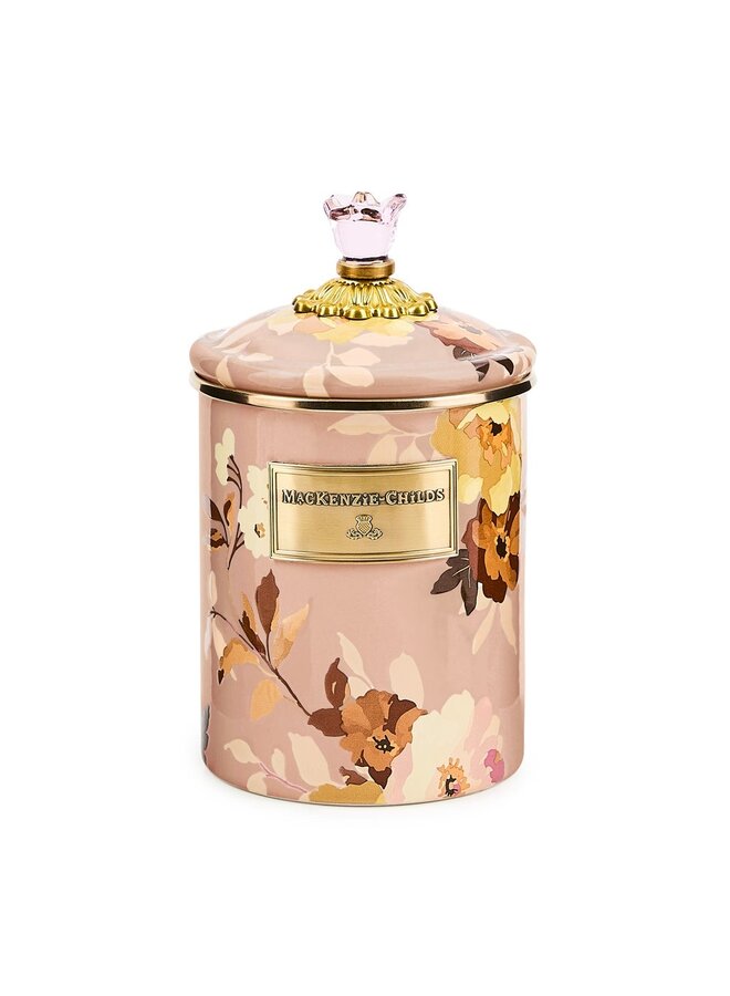 Wild Rose Mauve Medium Canister