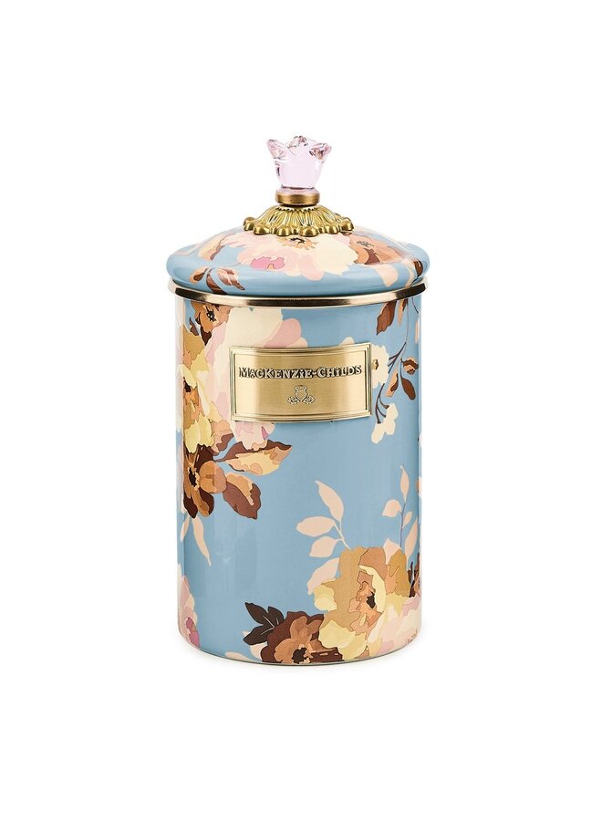 Wild Rose Slate Large Canister