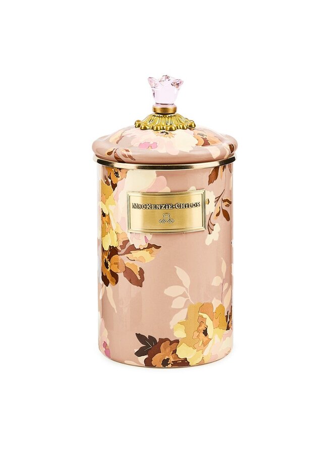 Wild Rose Mauve Large Canister