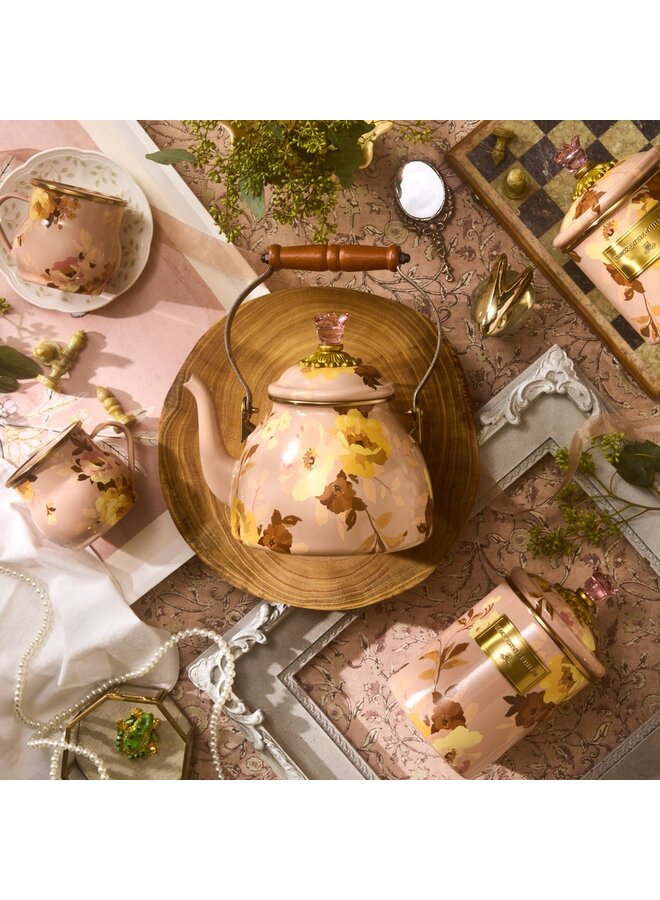 Wild Rose Mauve 2 Quart Tea Kettle