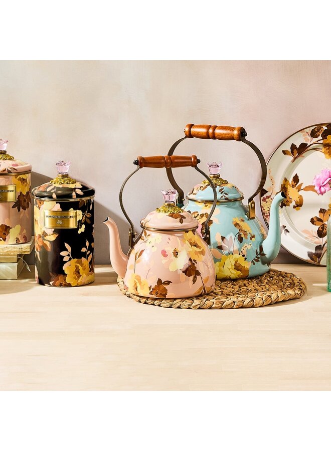 Wild Rose Mauve 2 Quart Tea Kettle