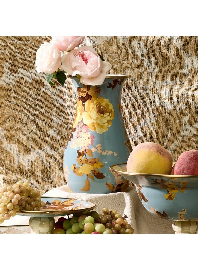Wild Rose Slate Tall Vase