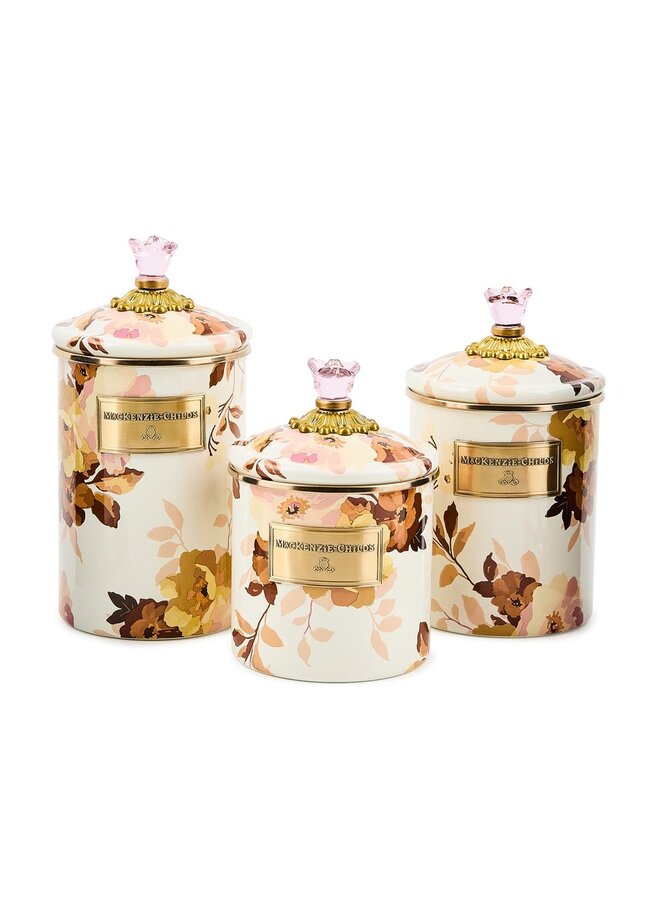 Wild Rose White Small Canister