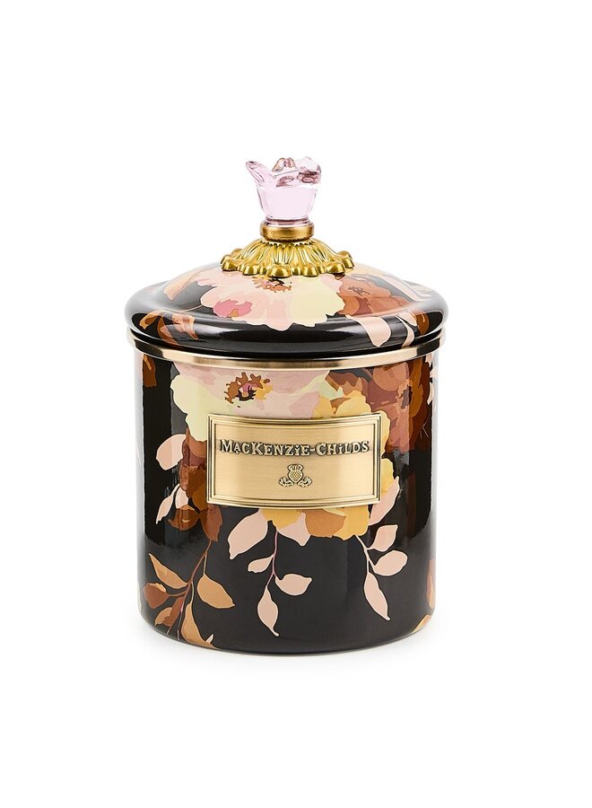 Wild Rose Brown Small Canister