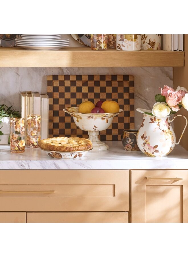 Wild Rose White Large Compote