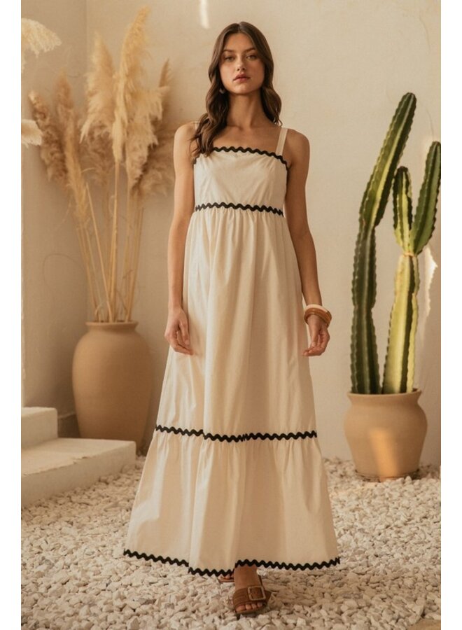 Square Neck Midi Dress-