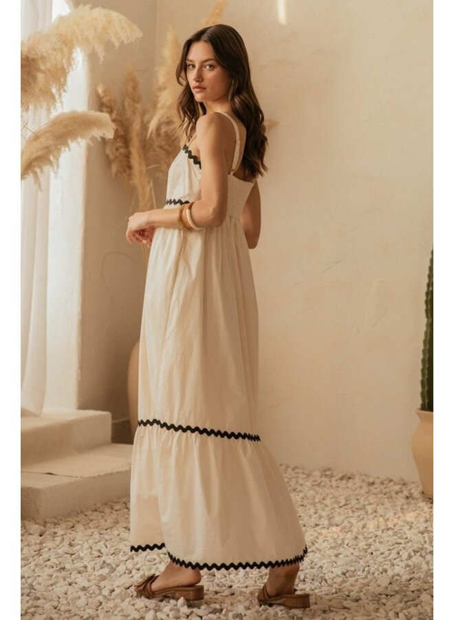 Square Neck Midi Dress-