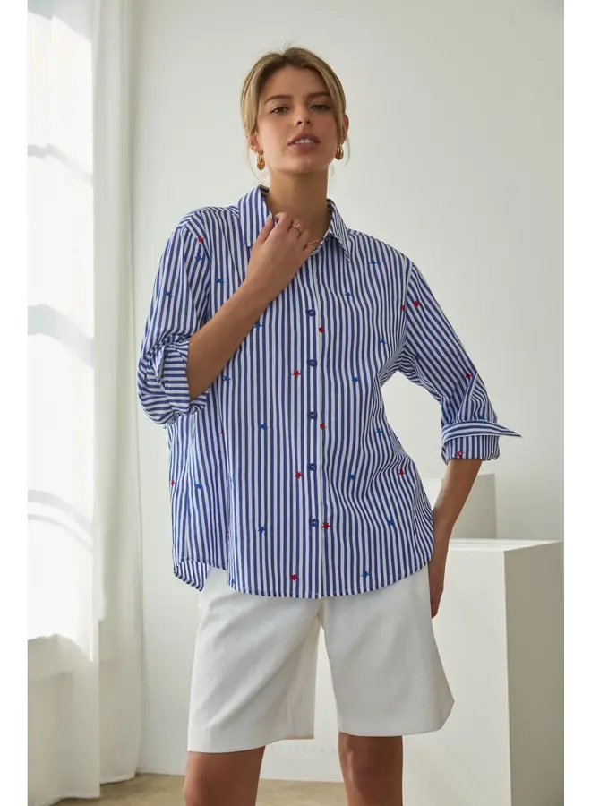 Star Embroidered Blouse-