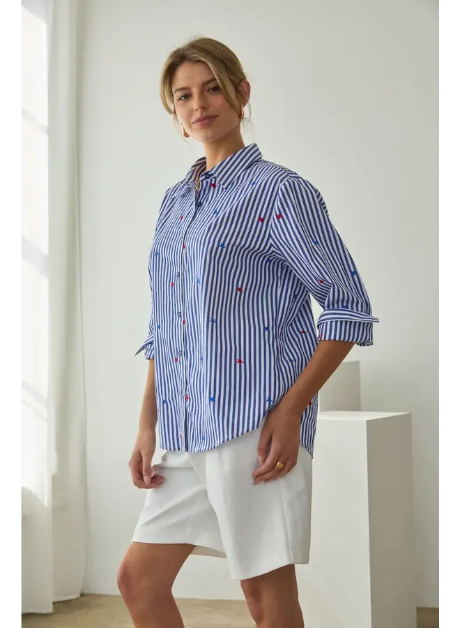 Star Embroidered Blouse-
