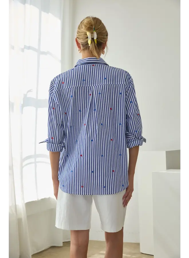 Star Embroidered Blouse-
