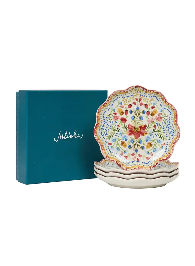 Sofia Side/Cocktail Plate Set/4 - Multi