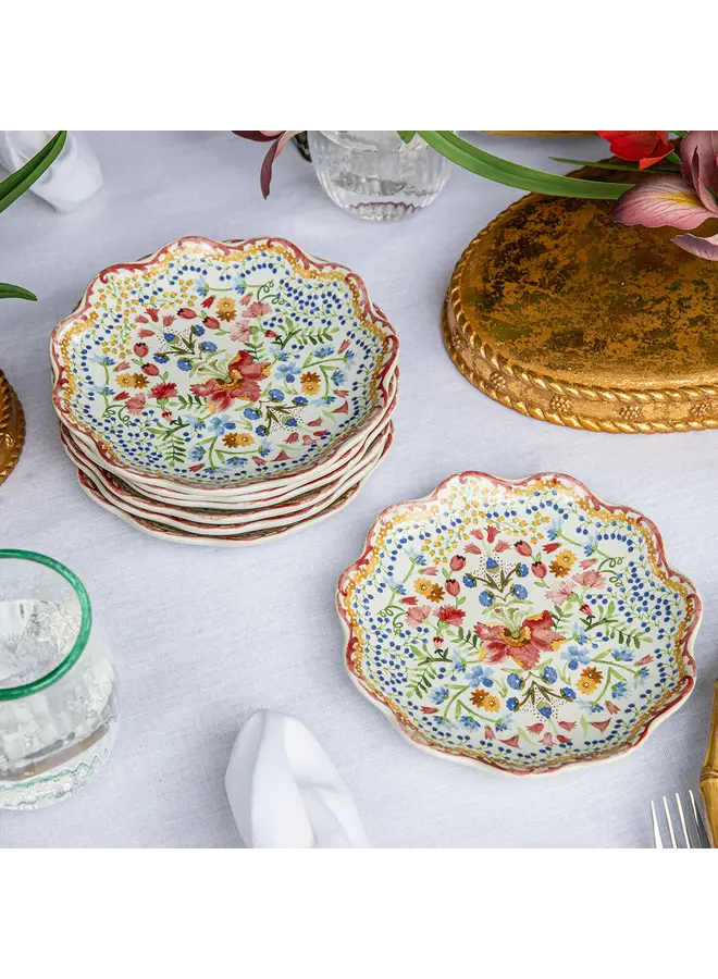 Sofia Side/Cocktail Plate Set/4 - Multi