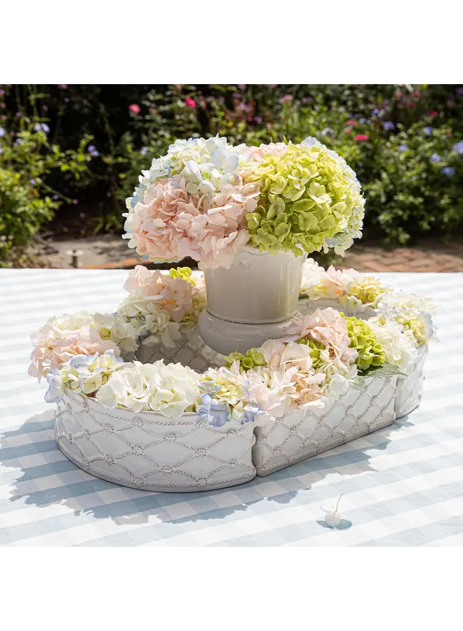 Berry & Thread  Petite Parterre Garden 8" Planter Set/2 - Whitewash
