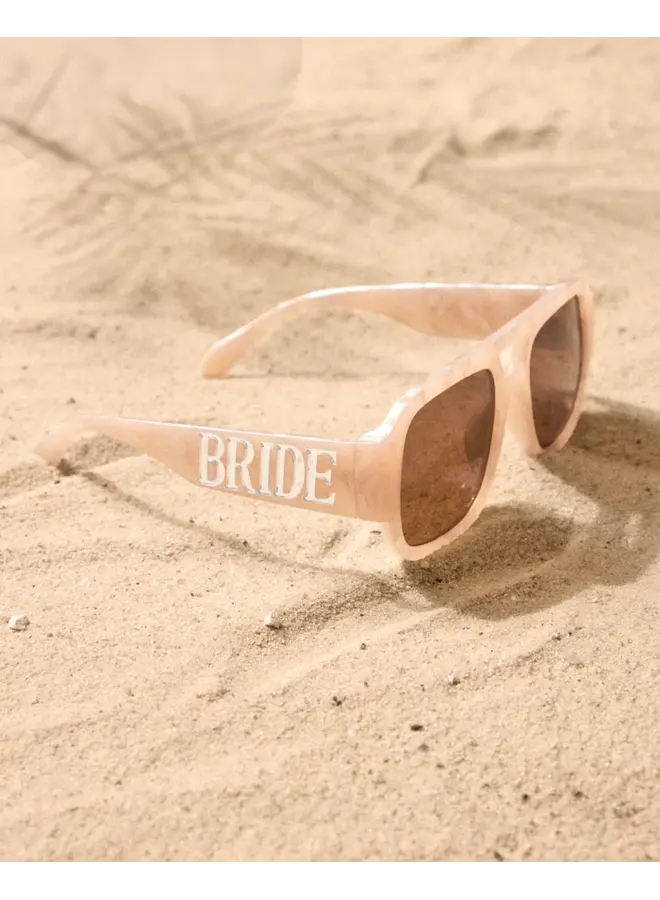 Pearlized Bride Aviator Sunglasses
