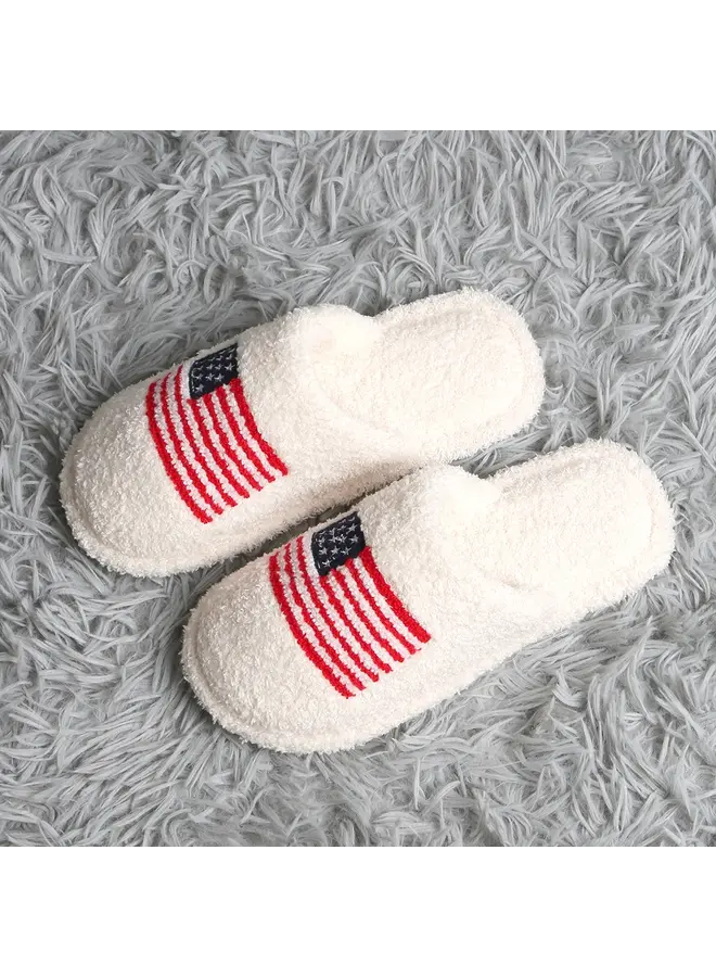 American Flag Slippers -