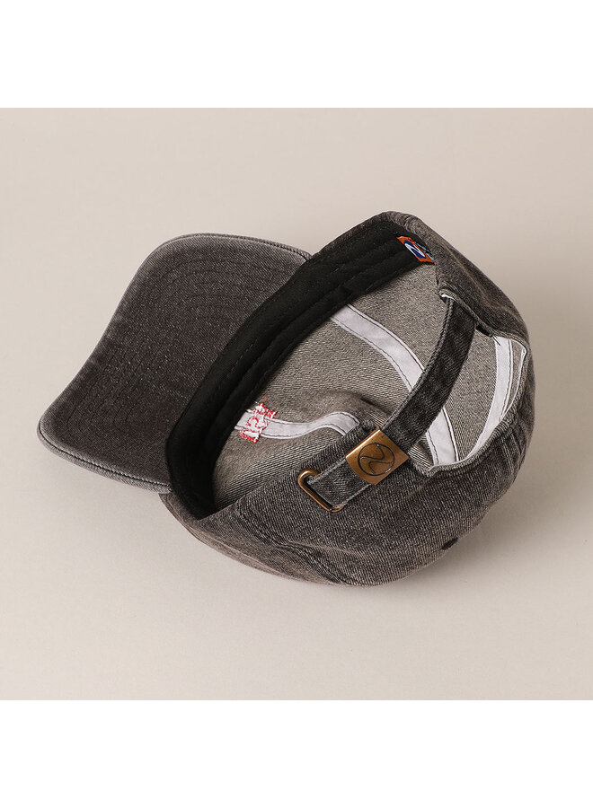 USA Embroidered Denim Baseball Cap - Black
