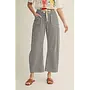 Drawstring Stripe Barrel Pants -