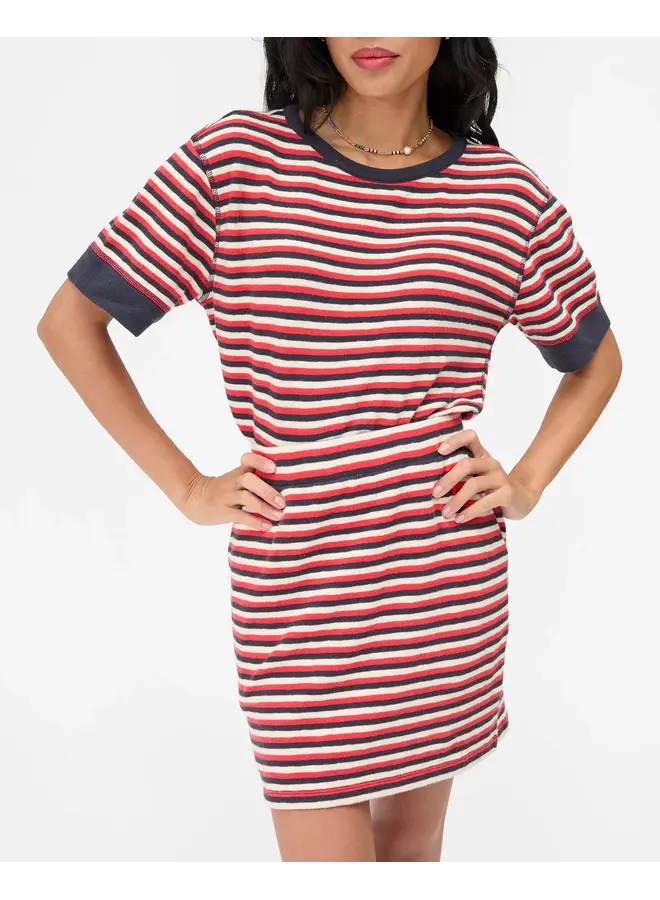 Le Mini Tube Skirt-Stripe
