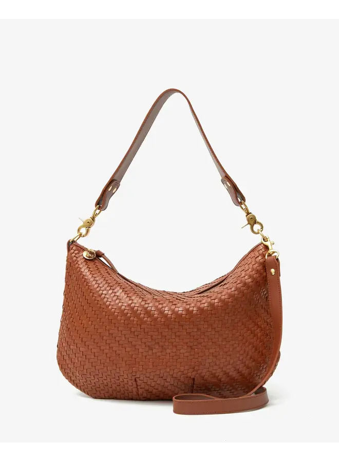 Moyen Messenger - Woven Zig-Zag Hazelnut