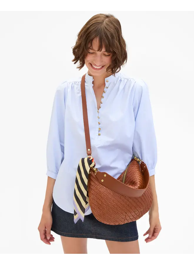 Moyen Messenger - Woven Zig-Zag Hazelnut