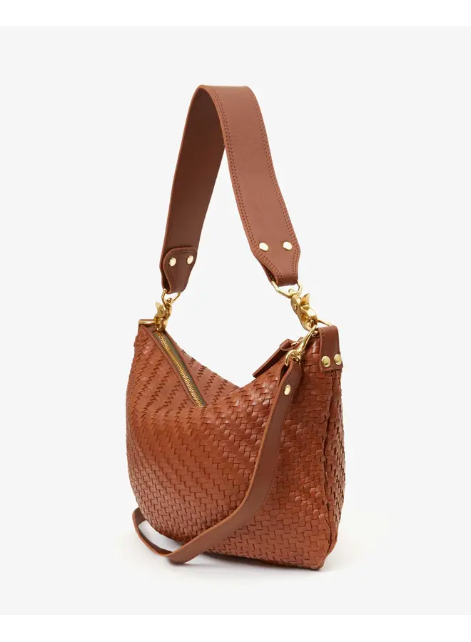 Moyen Messenger - Woven Zig-Zag Hazelnut