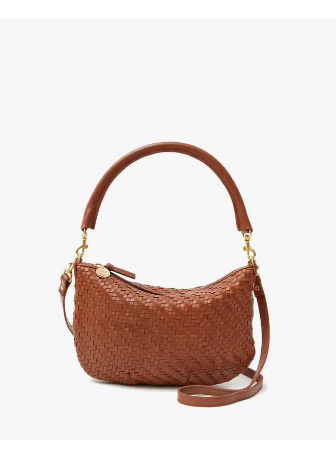 Petit Moyen Messenger Woven Zig Zag Hazelnut