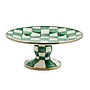 Emerald Check Mini Pedestal Platter