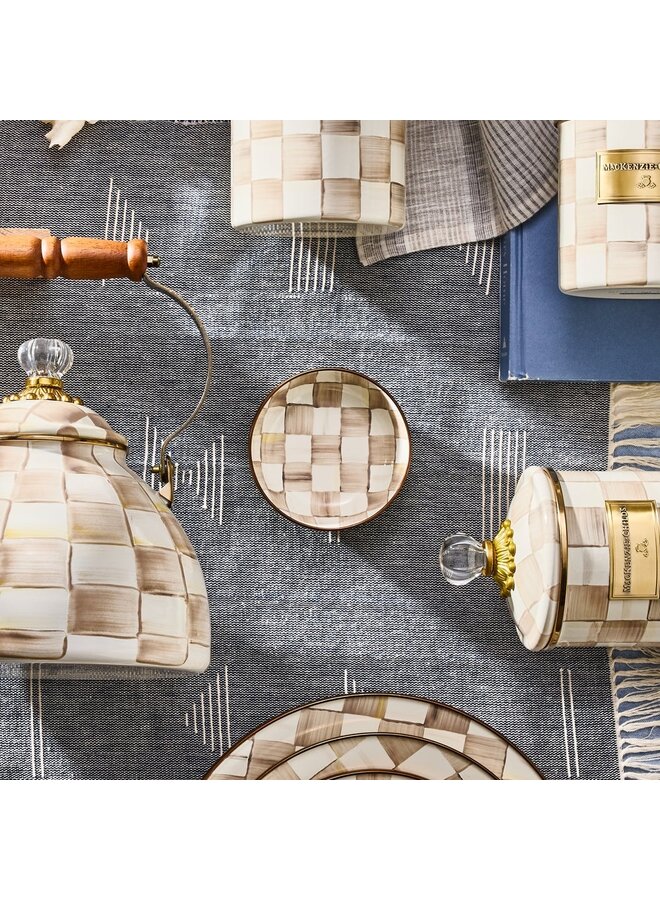 Mocha Check Relish Dish