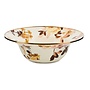 Wild Rose White Serving Bowl