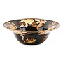 Wild Rose Brown Serving Bowl