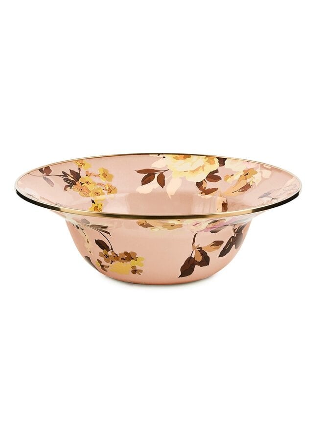 Wild Rose Mauve Serving Bowl