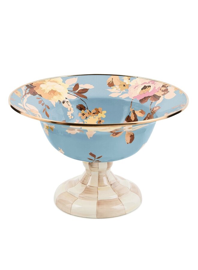 Wild Rose Slate Large Compote