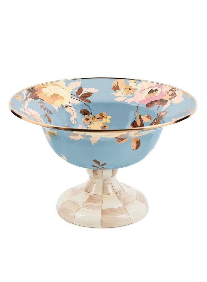 Wild Rose Slate Large Compote