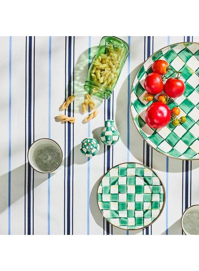 Emerald Check Salt & Pepper Shakers