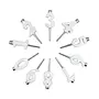 White Candle Number Holder Set