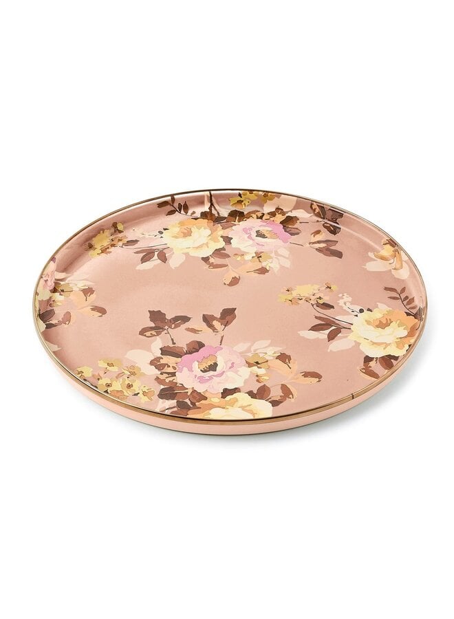 Wild Rose Mauve Round Tray