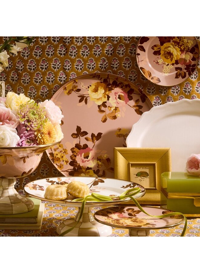 Wild Rose Mauve Round Tray