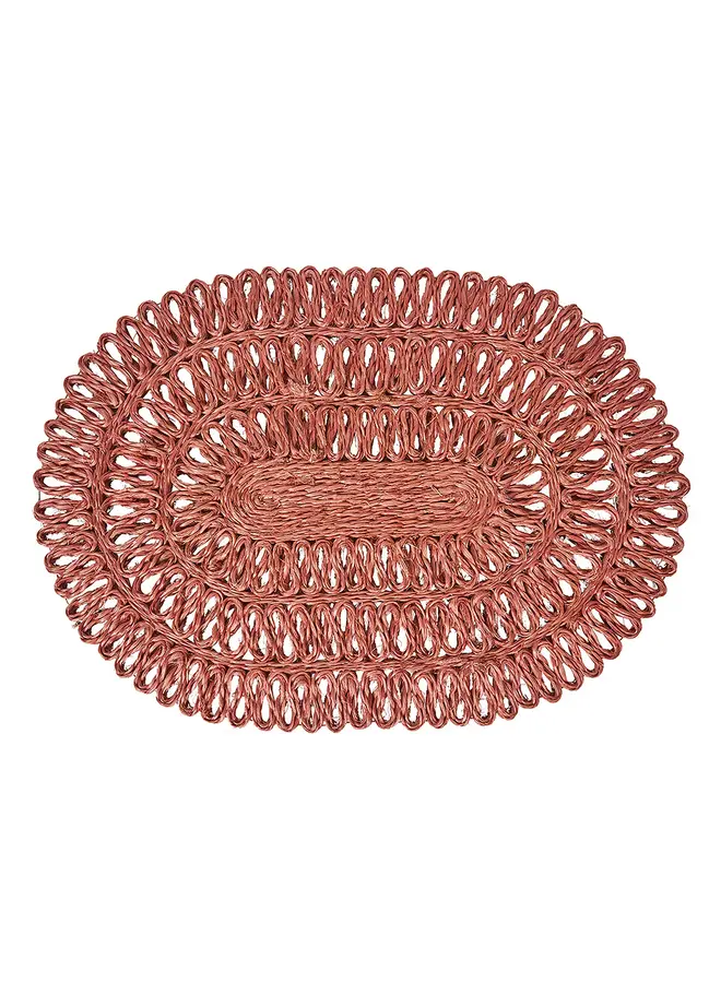 Straw Loop Oval Placemat-