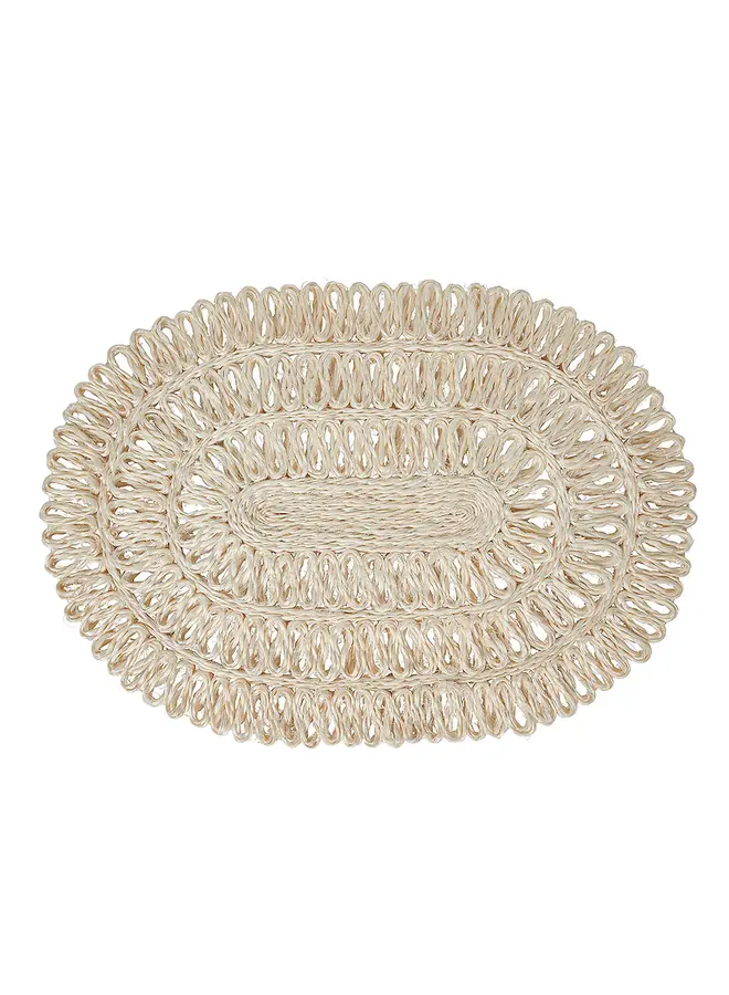 Straw Loop Oval Placemat-