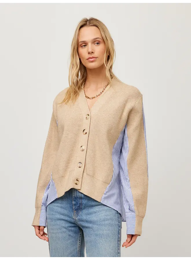 Celine Mixed Media Cardigan-