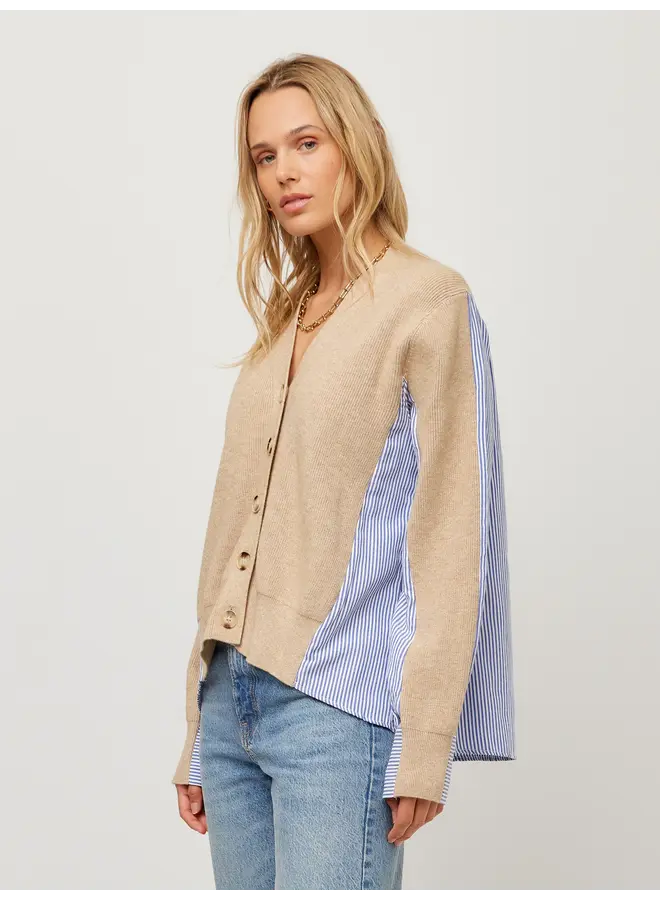 Celine Mixed Media Cardigan-