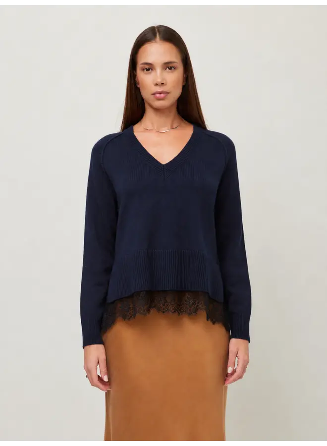 Camila Lace Layered Sweater-