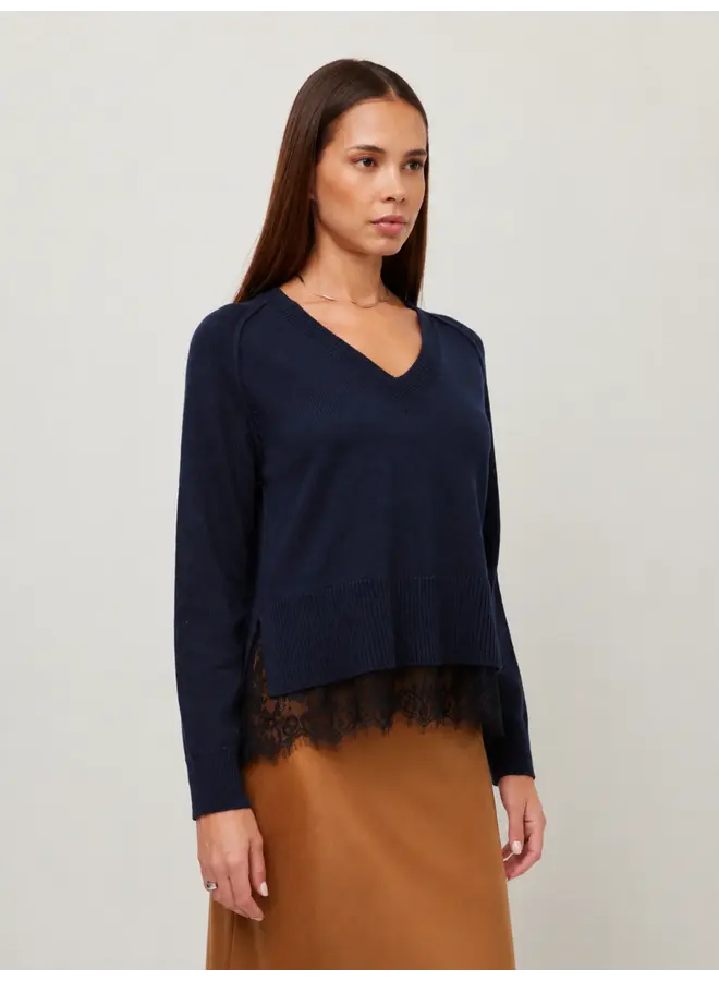 Camila Lace Layered Sweater-