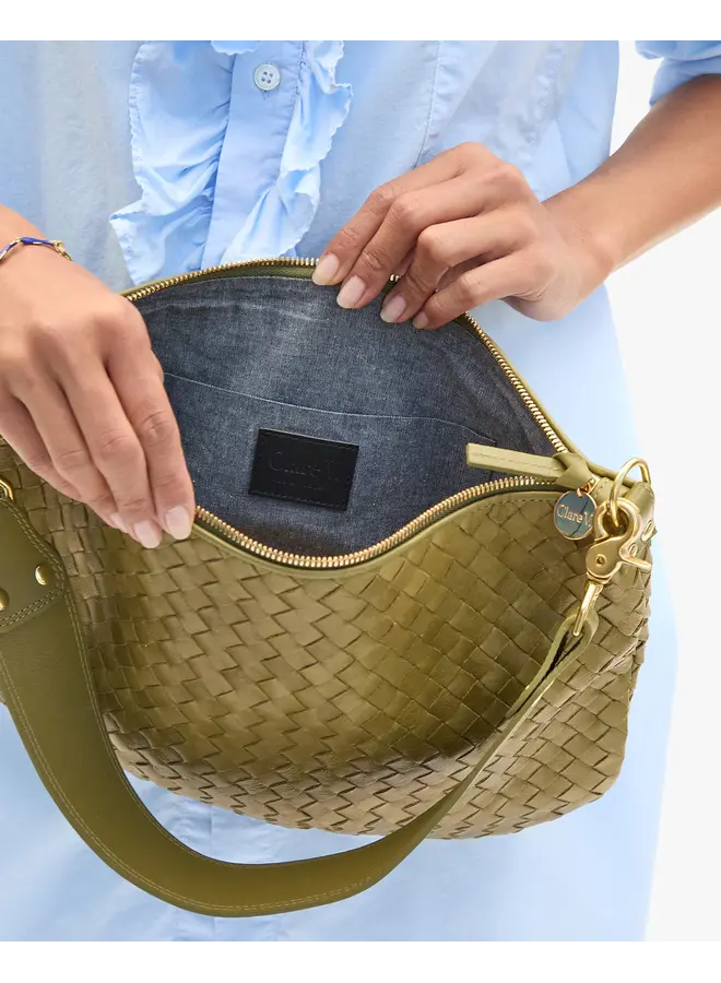 Moyen Messenger - Medium Woven Diagonal - Olive